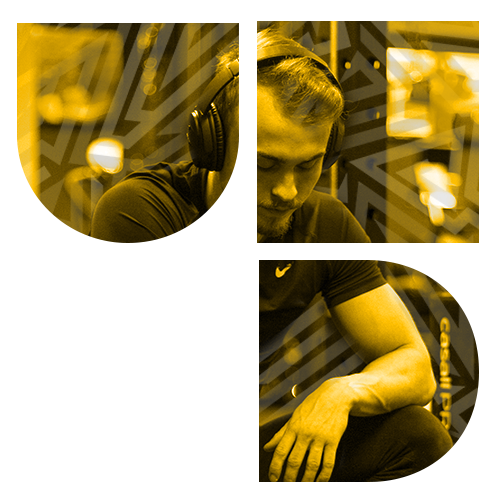 Immagine illustrativa di un atleta che ascolta musica con le cuffie